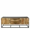 Industry TV Unterschrank In Holz White Wash - Kourtneya -Lana Sales industry tv unterschrank in holz white wash mangobaum schwarzgrau metall kourtneya f