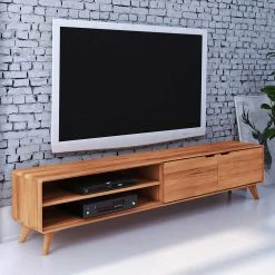 Kernbuche TV Board In Natur Geölt - Junola 6 Kernbuche TV Board In Natur Geölt - Junola -Lana Sales kernbuche tv board in natur geoelt 220x48x40 cm junola 01