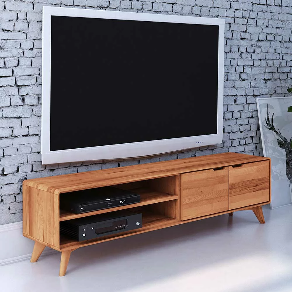 Kernbuche TV Element 2-türig & 2 Fächer - Junola 4 Kernbuche TV Element 2-türig & 2 Fächer - Junola – Bild 2