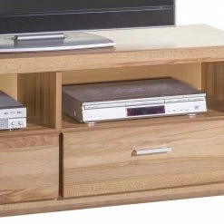 Kernbuche TV Element Mit 138cm Länge - Uhelia -Lana Sales kernbuche tv element mit 138cm laenge 2 faecher 2 schubladen uhelia 03