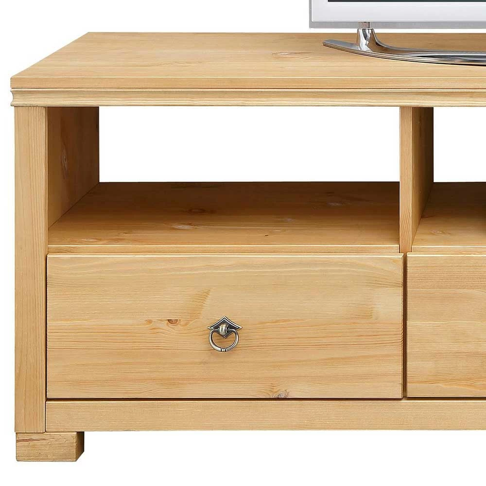 Kiefer TV Lowboard In Natur Geölt - Vinidad 6 Kiefer TV Lowboard In Natur Geölt - Vinidad – Bild 4