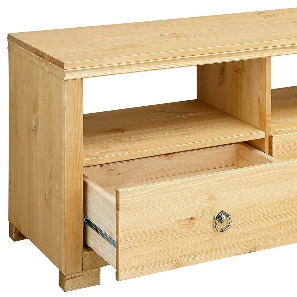 Kiefer TV Lowboard In Natur Geölt - Vinidad 7 Kiefer TV Lowboard In Natur Geölt - Vinidad – Bild 5