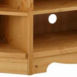 Kiefernholz TV Board Für Ecke - Vanpos -Lana Sales kiefernholz tv board fuer ecke mit 6 faechern 105x51x64 vanpos 03