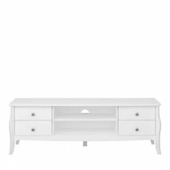 Klassisches TV Board In Weiß - Essna 10 Klassisches TV Board In Weiß - Essna -Lana Sales klassisches tv board in weiss aus mdf 160x53x40 essna 02