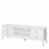 Klassisches TV Board In Weiß - Essna -Lana Sales klassisches tv board in weiss aus mdf 160x53x40 essna f