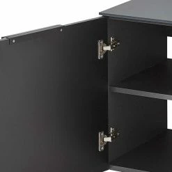 Kleine Tür-Kommode In Dunkelgrau - Nivita -Lana Sales kleine tuer kommode in dunkelgrau 60x62x44 cm nivita 03