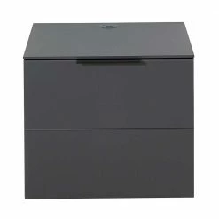 Kleine Tür-Kommode In Dunkelgrau - Nivita