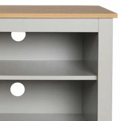 Kleiner TV Unterschrank Mit 95 Cm Breite - Poliesti -Lana Sales kleiner tv unterschrank mit 95 cm breite in grau eichefarben poliesti 05