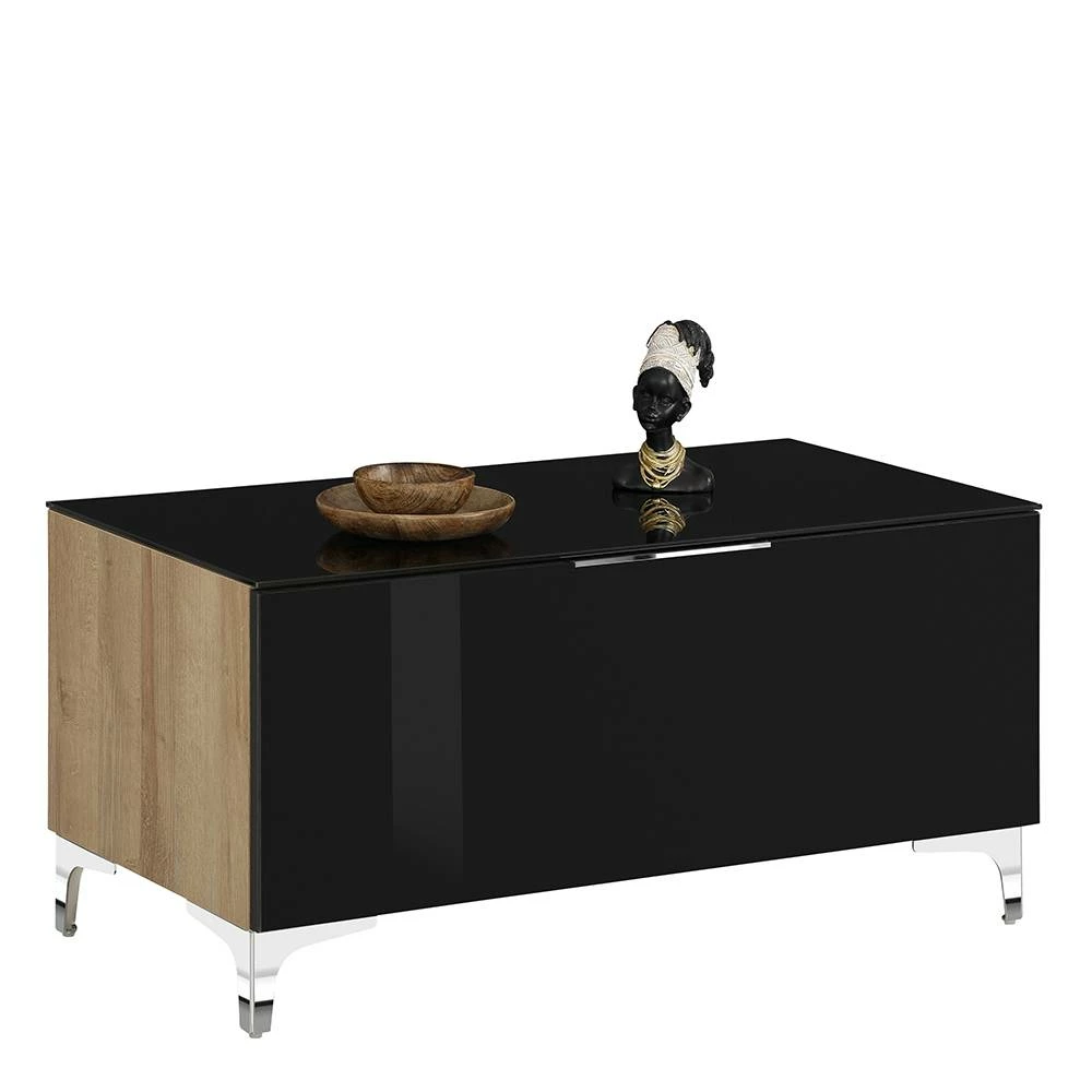 Kleines TV Board Mit Klappe 90x44x46 Cm - Saspan 4 Kleines TV Board Mit Klappe 90x44x46 Cm - Saspan – Bild 2