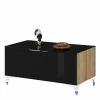Kleines TV Board Mit Klappe 90x44x46 Cm - Saspan 2 Kleines TV Board Mit Klappe 90x44x46 Cm - Saspan -Lana Sales kleines tv board mit klappe 90x44x46 cm in schwarz glas eiche dekor saspan f