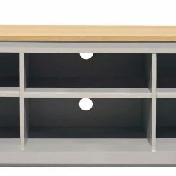 Landhaus Fernseher Unterschrank In Grau & Eiche - Poliesti 11 Landhaus Fernseher Unterschrank In Grau & Eiche - Poliesti -Lana Sales landhaus fernseher unterschrank in grau eiche 120x58x39cm poliesti 04