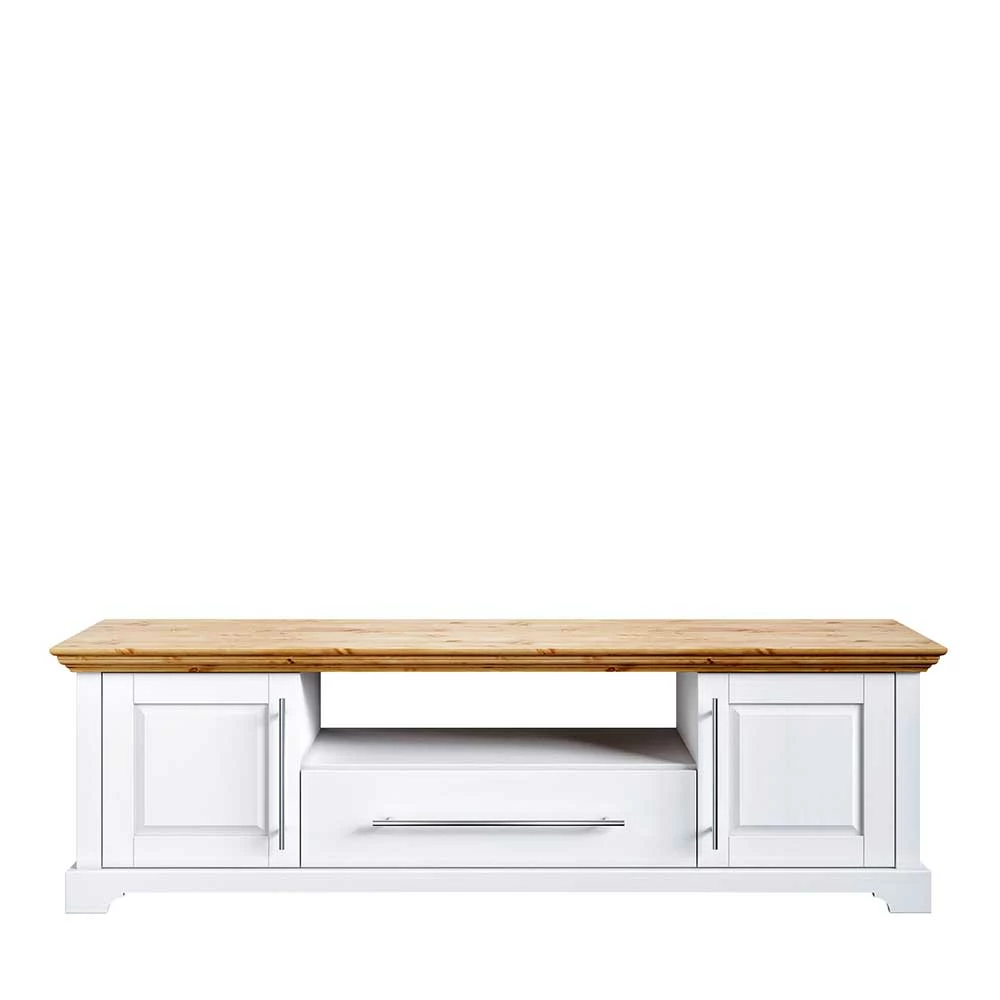 Landhaus TV Board In Weiß & Honig - Eyzaco 5 Landhaus TV Board In Weiß & Honig - Eyzaco – Bild 3