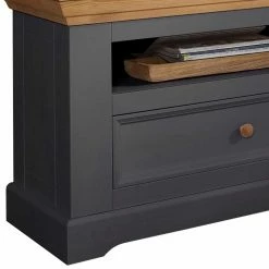 Landhaus TV Element In Grau - Ustricia -Lana Sales landhaus tv element in grau und eichefarben 169x63x42 ustricia 02