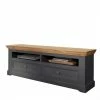Landhaus TV Element In Grau - Ustricia -Lana Sales landhaus tv element in grau und eichefarben 169x63x42 ustricia f