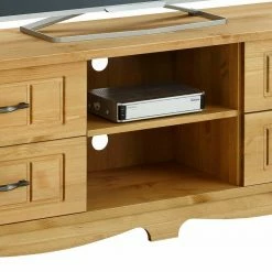 Landhaus TV Möbel Aus Kiefer Massivholz - Vanpos -Lana Sales landhaus tv moebel aus kiefer massivholz in natur geoelt vanpos 03