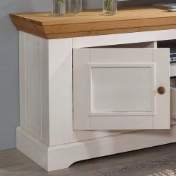 Landhaus TV Schrank Elvelina In Weiß & Eichenfarben -Lana Sales landhaus tv schrank in weiss eichenfarben elvelina 04