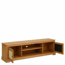 Landhaus TV Unterschrank 175 Cm Breit - Ailos -Lana Sales landhaus tv unterschrank 175 cm breit 2 tuerig mit rattangeflecht ailos 02