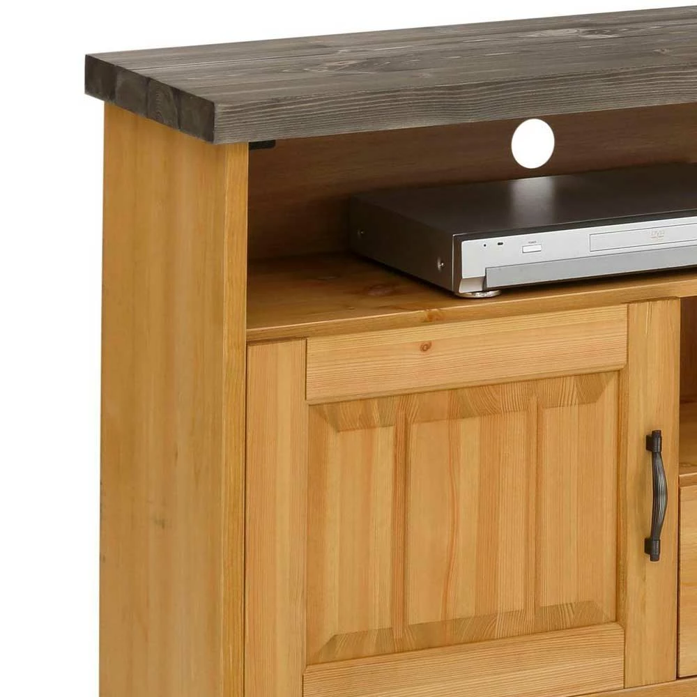 Landhaus TV Unterschrank In Natur & Grau - Ostanzia 7 Landhaus TV Unterschrank In Natur & Grau - Ostanzia – Bild 5