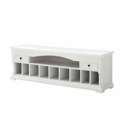 Landhaus TV Unterschrank In Weiß Riadura Mit Medien Regal