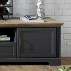 Landhaus Unterschrank Fernseher Zweifarbig - Thumbs -Lana Sales landhaus unterschrank fernseher zweifarbig in grau eichefarben thumbs 02