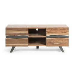 Loft Style TV Unterschrank Cigemba Aus Akazie -Lana Sales loft style tv unterschrank aus akazie stahl cigemba 02