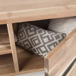 Loft Style TV Unterschrank Cigemba Aus Akazie -Lana Sales loft style tv unterschrank aus akazie stahl cigemba 05