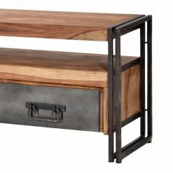 Lowboard Mendoza Aus Sheesham Massivholz -Lana Sales lowboard aus sheesham massivholz im industrial stil mendoza 02