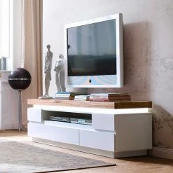 Lowboard Zelda In LED Beleuchtung 13 Lowboard Zelda In LED Beleuchtung -Lana Sales lowboard led beleuchtung weiss mit wildeiche massivholz zelda 06