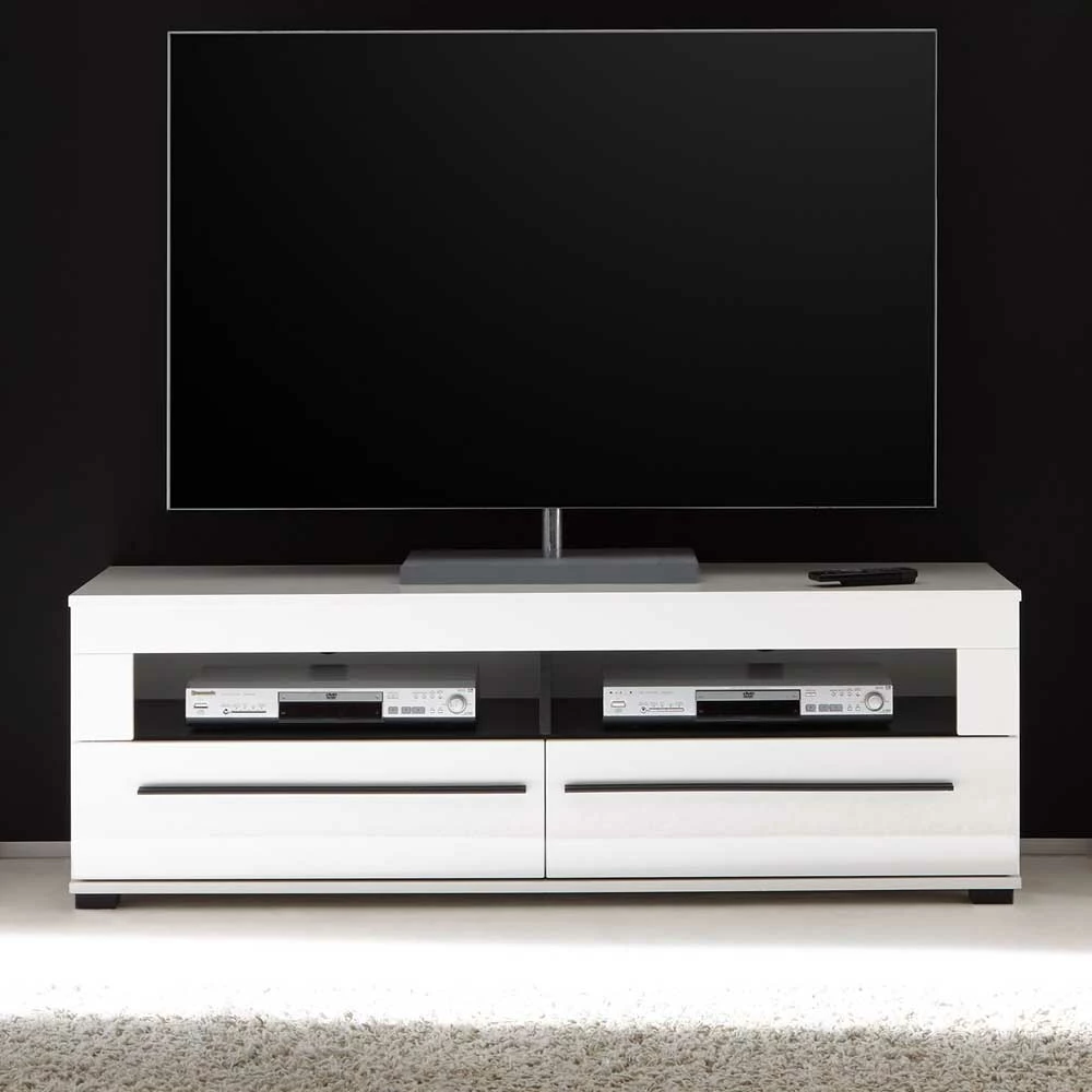 Lowboard Jetongos in Weiß Hochglanz Lowboard Jetongos In Weiß Hochglanz -Lana Sales lowboard weiss hochglanz 140 cm jetongos 01