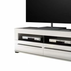 Lowboard Jetongos In Weiß Hochglanz 5 Lowboard Jetongos In Weiß Hochglanz -Lana Sales lowboard weiss hochglanz 140 cm jetongos 03