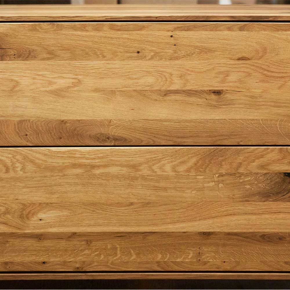 Lowboard Manzey Aus Wildeiche Massiv Geölt 5 Lowboard Manzey Aus Wildeiche Massiv Geölt – Bild 3