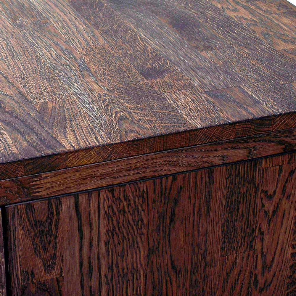 Markantes Retro TV Board Aus Eiche Dunkel - Vedraza 7 Markantes Retro TV Board Aus Eiche Dunkel - Vedraza – Bild 5