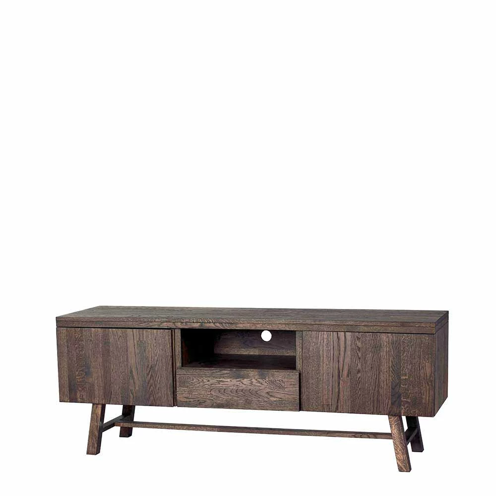 Markantes Retro TV Board Aus Eiche Dunkel - Vedraza 3 Markantes Retro TV Board Aus Eiche Dunkel - Vedraza