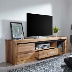 Massives TV Lowboard 202 Cm Breit - Nescavan 8 Massives TV Lowboard 202 Cm Breit - Nescavan -Lana Sales massives tv lowboard 202 cm breit aus zerreiche wildeiche nescavan 02