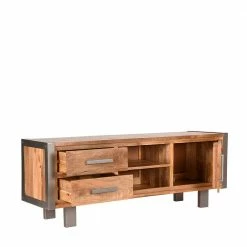 Massives TV Lowboard Mit 160 Cm Breite - Suvernos -Lana Sales massives tv lowboard mit 160 cm breite aus massivholz metall suvernos 02