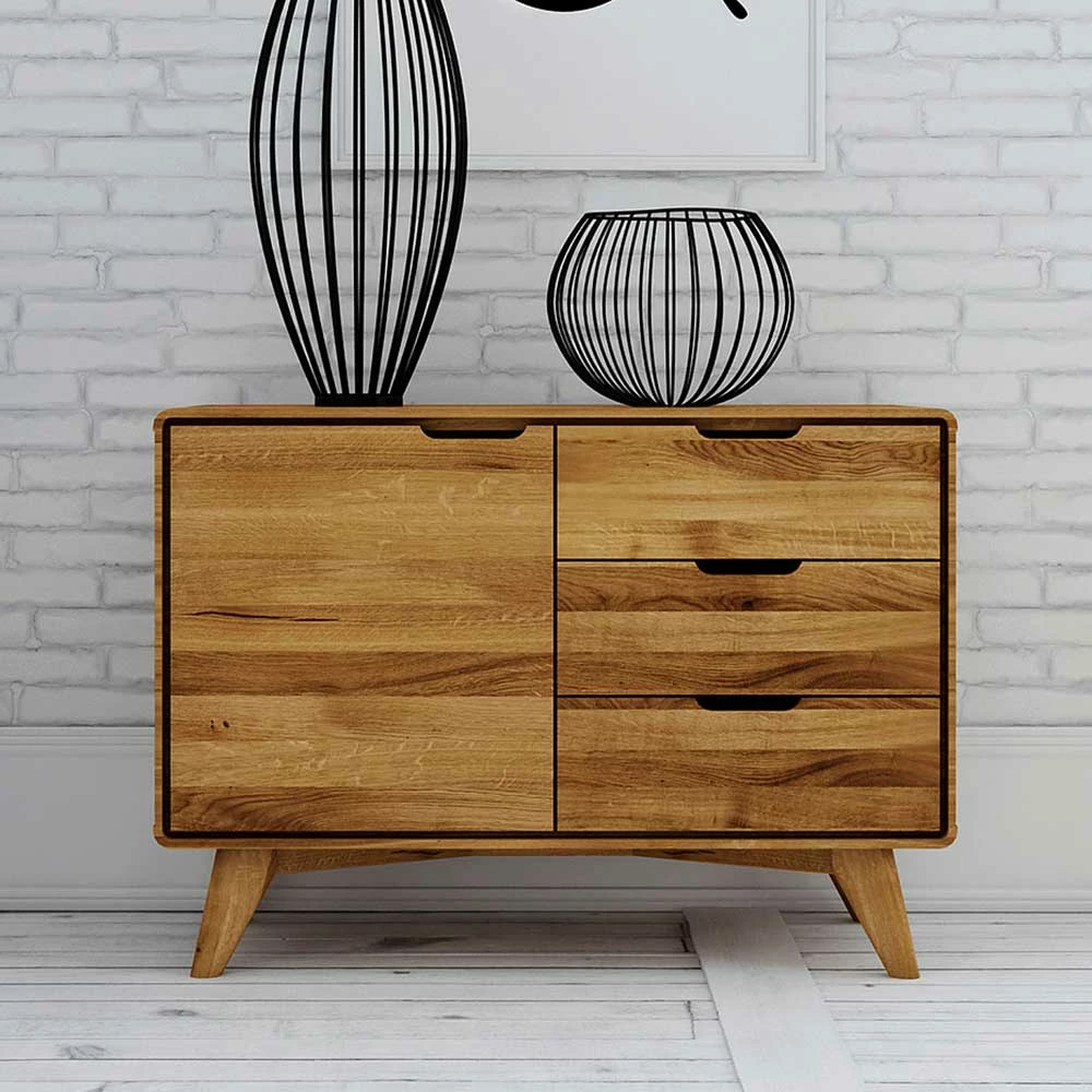 Massivholz Kombi-Kommode In Natur Geölt - Eavy I 5 Massivholz Kombi-Kommode In Natur Geölt - Eavy I – Bild 3