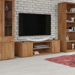 Massivholz Lowboard Vantonio Aus Buche Geölt -Lana Sales massivholz lowboard buche geoelt 150 cm vantonio 01