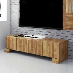 Massivholz Lowboard Vaskov Aus Wildeiche Geölt -Lana Sales massivholz lowboard wildeiche geoelt 160 cm breit vaskov 01