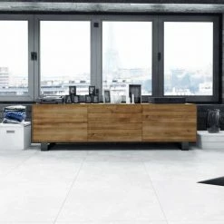 Massivholz Lowboard Manzey Aus Wildeiche Geölt -Lana Sales massivholz lowboard wildeiche geoelt 200 cm manzey 01