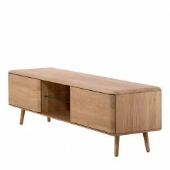 Massivholz TV Board Aus Eiche Bianco - Bakaras