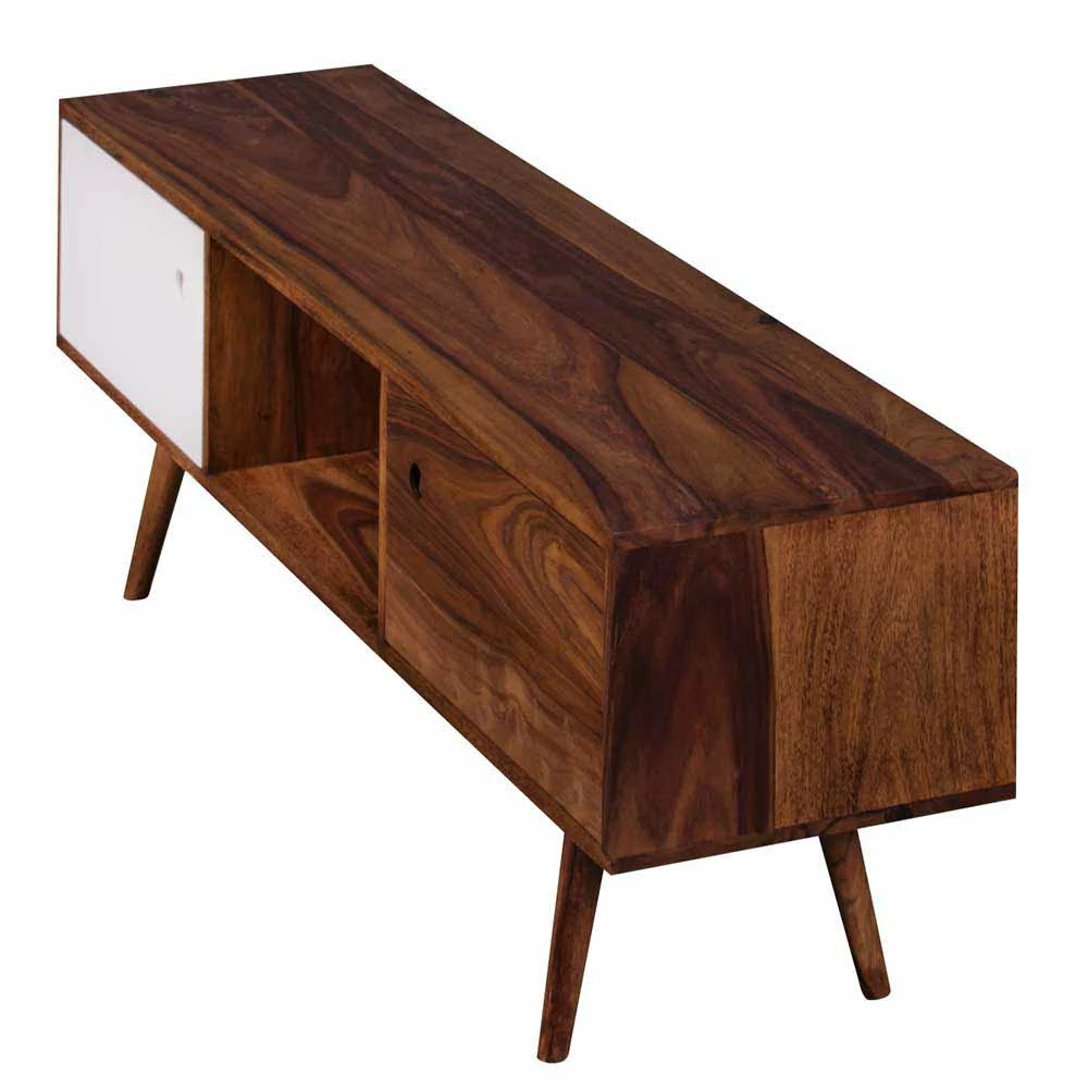 Massivholz TV Schrank Cospic Im Mid Century Stil 3 Massivholz TV Schrank Cospic Im Mid Century Stil