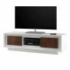 Moderne TV Kommode In Weiß & Eiche - Atoris -Lana Sales moderne tv kommode in weiss eiche 2 tuerig 156 cm breit atoris f