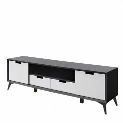 Moderner TV Unterschrank In Weiß & Grau - Vadids