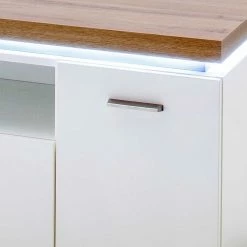 Moderner Unterschrank Für TV Mit LED - Nusenia -Lana Sales moderner unterschrank fuer tv mit led in weiss wildeiche dekor nusenia 03