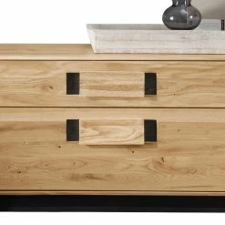 Modernes TV Board Aus Eiche & Wildeiche - Xeddos -Lana Sales modernes tv board aus eiche wildeiche mit 2 m breite xeddos 03