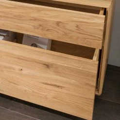 Modernes TV Board Aus Eiche & Wildeiche - Xeddos -Lana Sales modernes tv board aus eiche wildeiche mit 2 m breite xeddos 04