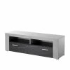 Modernes TV-Board In Betonoptik & Anthrazit - Evelba -Lana Sales modernes tv board in betonoptik anthrazit mit klappe 2 faechern evelba f
