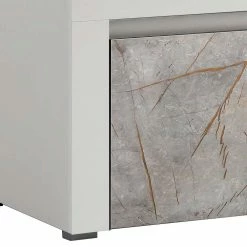 Modernes TV Board Mit 140 Cm Breite - Volicra -Lana Sales modernes tv board mit 140 cm breite in weiss grau marmoroptik volicra 04