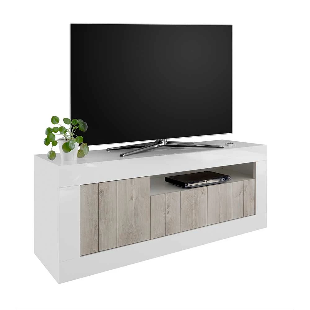 Modernes TV Lowboard Mit Fach & 3 Türen - Merenda 3 Modernes TV Lowboard Mit Fach & 3 Türen - Merenda