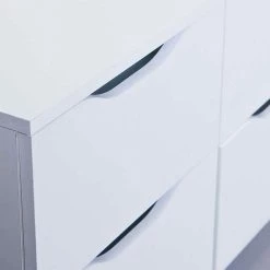 Niedrige Kommode Danjala In Weiß -Lana Sales niedrige kommode weiss 6 schubladen danjala 04